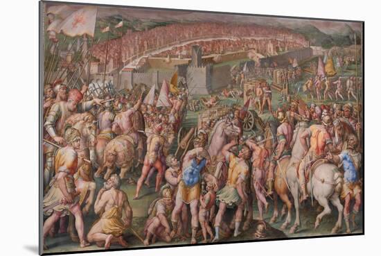 The Storming of the Fortress of Stampace in Pisa, 1568-1571-Giorgio Vasari-Mounted Giclee Print