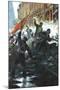 The Storming of the Winter Palace, St Petersburg, Russian Revolution, October 1917-null-Mounted Giclee Print