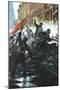 The Storming of the Winter Palace, St Petersburg, Russian Revolution, October 1917-null-Mounted Giclee Print