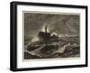 The Storms and Floods, Destruction of Part of the Admiralty Pier, at Dover, on New-Year's Day-null-Framed Giclee Print