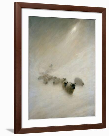 The Stormy Blast, C.1898 (Oil on Canvas)-Joseph Farquharson-Framed Giclee Print