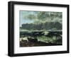 The Stormy Sea or the Wave, 1870-Gustave Courbet-Framed Giclee Print