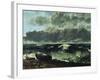 The Stormy Sea or the Wave, 1870-Gustave Courbet-Framed Giclee Print