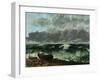 The Stormy Sea Or, the Wave, 1870-Gustave Courbet-Framed Giclee Print