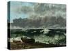 The Stormy Sea Or, the Wave, 1870-Gustave Courbet-Stretched Canvas