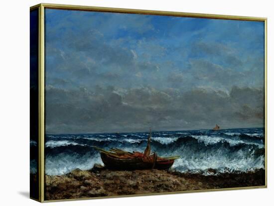 The Stormy Sea Or, the Wave-Gustave Courbet-Stretched Canvas