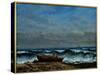 The Stormy Sea Or, the Wave-Gustave Courbet-Stretched Canvas