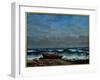 The Stormy Sea Or, the Wave-Gustave Courbet-Framed Giclee Print