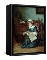 The Story Book, 1864-93-Robert Alexander Hillingford-Framed Stretched Canvas