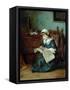 The Story Book, 1864-93-Robert Alexander Hillingford-Framed Stretched Canvas