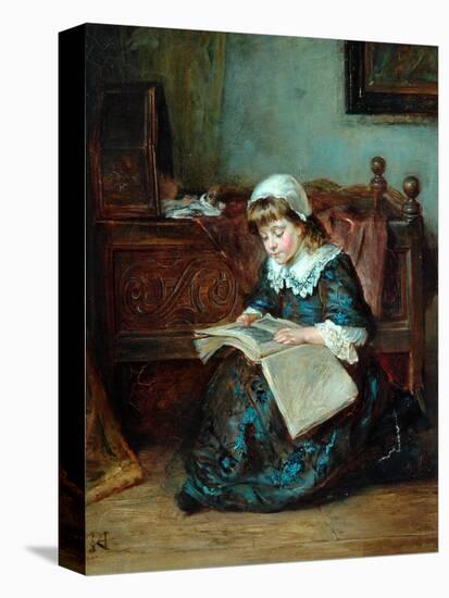 The Story Book, 1864-93-Robert Alexander Hillingford-Stretched Canvas