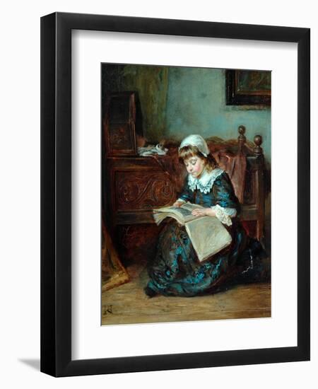 The Story Book, 1864-93-Robert Alexander Hillingford-Framed Giclee Print