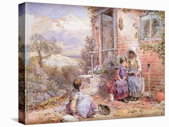 The Story Book-Myles Birket Foster-Stretched Canvas