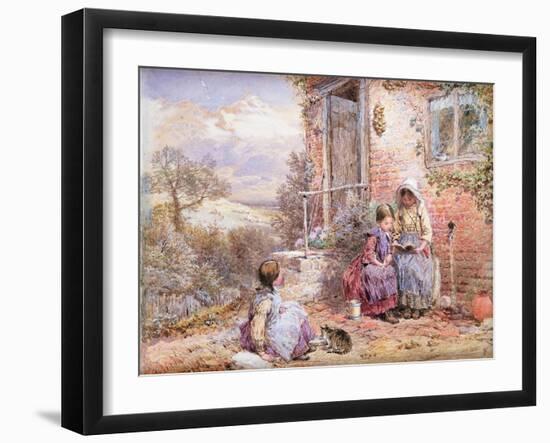 The Story Book-Myles Birket Foster-Framed Giclee Print