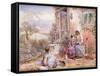 The Story Book-Myles Birket Foster-Framed Stretched Canvas