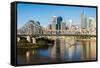 The Story Bridge, Brisbane, Queensland, Australia-Mark A Johnson-Framed Stretched Canvas