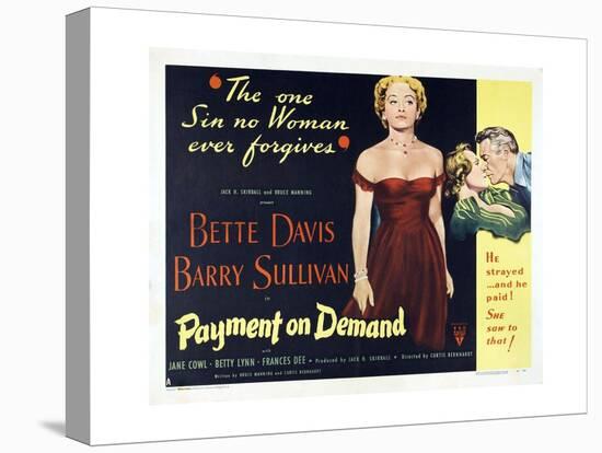 The Story of a Divorce, 1951, "Payment On Demand" Directed by Curtis Bernhardt-null-Stretched Canvas