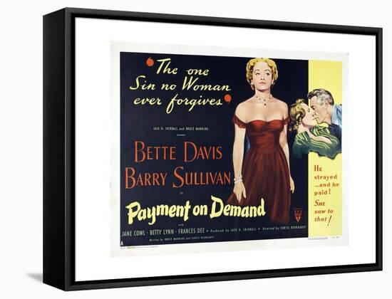 The Story of a Divorce, 1951, "Payment On Demand" Directed by Curtis Bernhardt-null-Framed Stretched Canvas