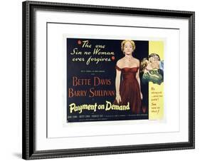 The Story of a Divorce, 1951, "Payment On Demand" Directed by Curtis Bernhardt-null-Framed Giclee Print