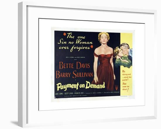 The Story of a Divorce, 1951, "Payment On Demand" Directed by Curtis Bernhardt-null-Framed Giclee Print