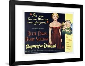 The Story of a Divorce, 1951, "Payment On Demand" Directed by Curtis Bernhardt-null-Framed Giclee Print