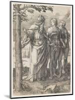 The Story of Adam and Eve: the First Prohibition, 1529-Lucas van Leyden-Mounted Giclee Print