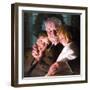 The Story of Christmas (or Grandfather with Two Children)-Norman Rockwell-Framed Giclee Print