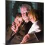The Story of Christmas (or Grandfather with Two Children)-Norman Rockwell-Mounted Giclee Print
