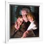 The Story of Christmas (or Grandfather with Two Children)-Norman Rockwell-Framed Giclee Print