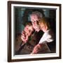 The Story of Christmas (or Grandfather with Two Children)-Norman Rockwell-Framed Giclee Print