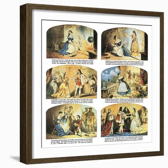 The Story of Cinderella-English School-Framed Giclee Print