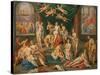 The Story of Cupid and Psyche-Hendrick de Clerck-Stretched Canvas