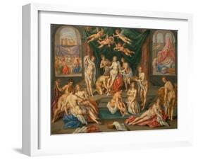 The Story of Cupid and Psyche-Hendrick de Clerck-Framed Giclee Print