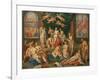 The Story of Cupid and Psyche-Hendrick de Clerck-Framed Giclee Print