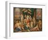 The Story of Cupid and Psyche-Hendrick de Clerck-Framed Giclee Print