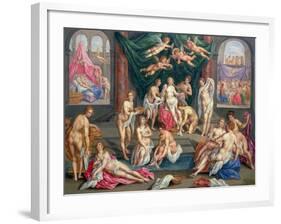 The Story of Cupid and Psyche-Hendrik De Clerck-Framed Giclee Print