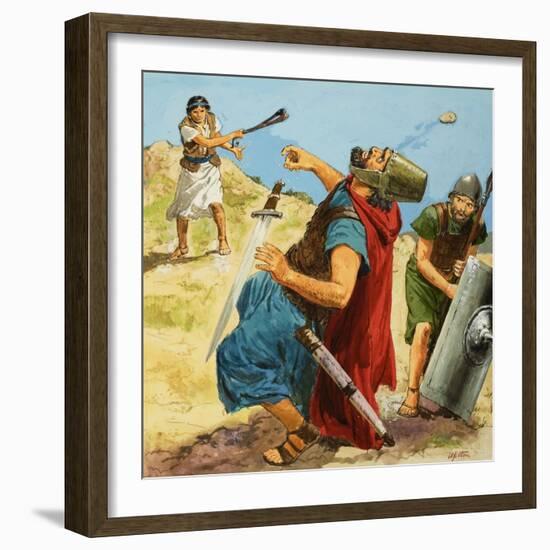 The Story of David-Clive Uptton-Framed Giclee Print