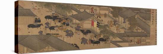 The Story of Lady Wenji, Handscroll, Early 15th century-Chinese School-Stretched Canvas