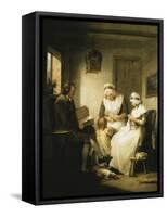 The Story of Laetitia: Domestic Happiness-George Morland-Framed Stretched Canvas