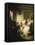 The Story of Laetitia: Domestic Happiness-George Morland-Framed Stretched Canvas