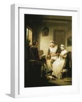 The Story of Laetitia: Domestic Happiness-George Morland-Framed Giclee Print