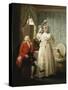 The Story of Laetitia: Dressing for the Masquerade-George Morland-Stretched Canvas