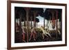 The Story of Nastagio Degli Onesti (First Episode), 1483 (From Boccaccio's Decameron)-Sandro Botticelli-Framed Giclee Print