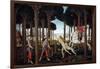 The Story of Nastagio Degli Onesti (First Episode), 1483 (From Boccaccio's Decameron)-Sandro Botticelli-Framed Giclee Print