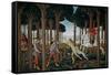 The Story of Nastagio degli Onesti (I), ca. 1483-Sandro Botticelli-Framed Stretched Canvas
