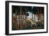 The Story of Nastagio degli Onesti (I), ca. 1483-Sandro Botticelli-Framed Giclee Print