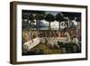 The Story of Nastagio Degli Onesti (Third Episode), Ca 1483-Sandro Botticelli-Framed Giclee Print