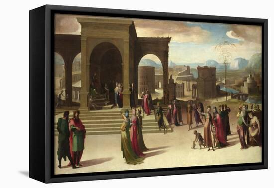 The Story of Papirius, Mid of 1520S-Domenico Beccafumi-Framed Stretched Canvas