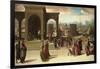 The Story of Papirius, Mid of 1520S-Domenico Beccafumi-Framed Giclee Print