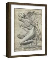 The Story of Psyche: Cupid (Silvered Bronze) (See 198359 and 201279)-Harry Bates-Framed Giclee Print